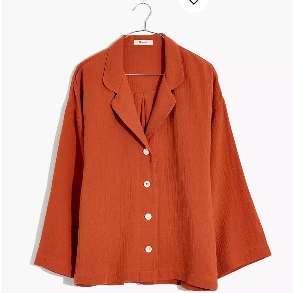 Madewell Cotton Gauze Pajama Top